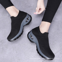 Explosion style large size air cushion fly woven sneaker overshoes fashion casual shoes socks